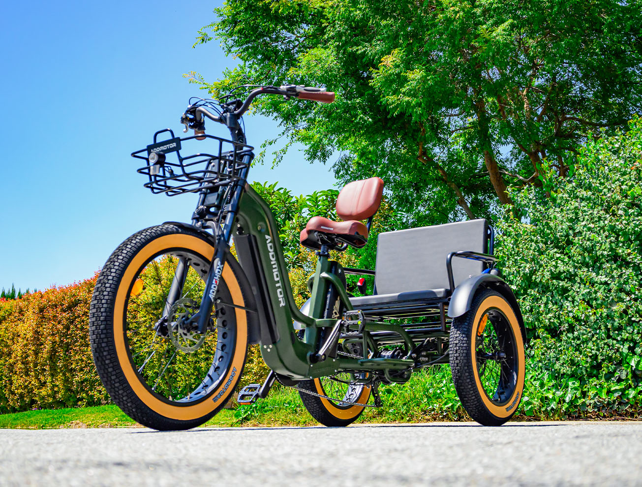 riding a passenger trike